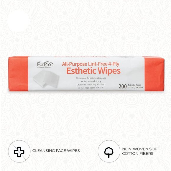 ForPro All-Purpose Lint-Free 4-Ply Esthetic Wipes, for Salon and Spa Use - Picture 5 of 7